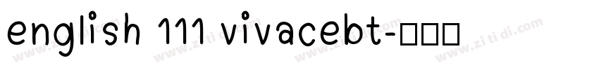 english 111 vivacebt字体转换